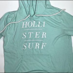 Lightweight Hollister Hoodie Light Blue